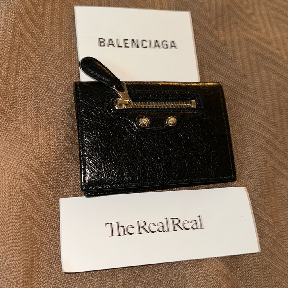 ✨Pristine Authentic Black Balenciaga Card Holder✨